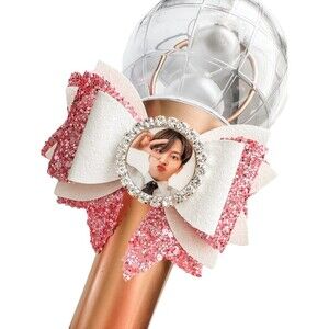 JONGHO Photo Ateez Light Stick Photo Bow Kpop Decoration Atiny Peace Sign